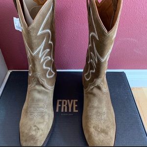 Free Mens suede cowboy boots 12 D new